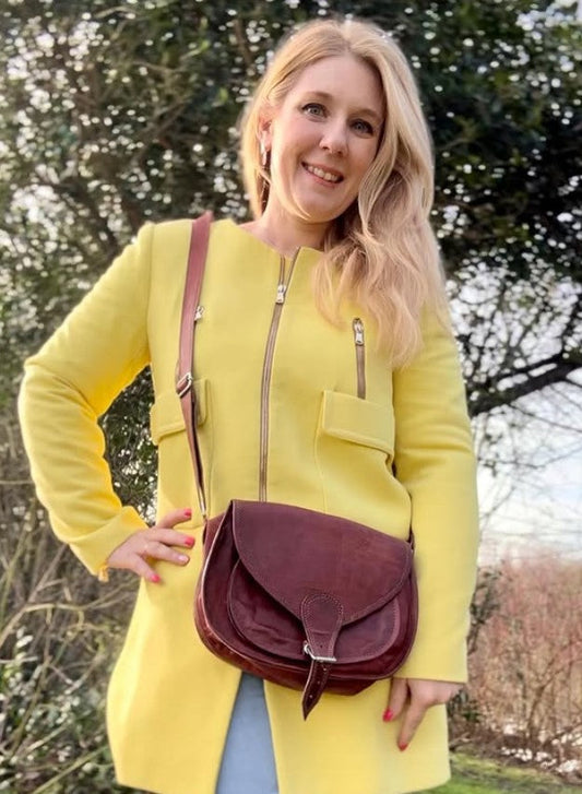 Brown leather Sling bag